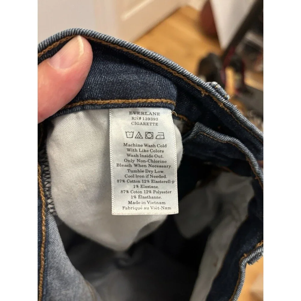 Everlane Women's High Rise Stretch Jeans Medium Wash Size 26 Blue Denim